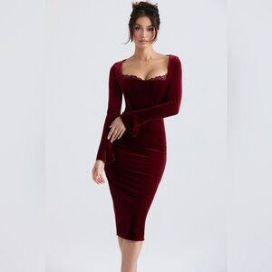 House of CB SOLAINE Wine Velvet Dreas
